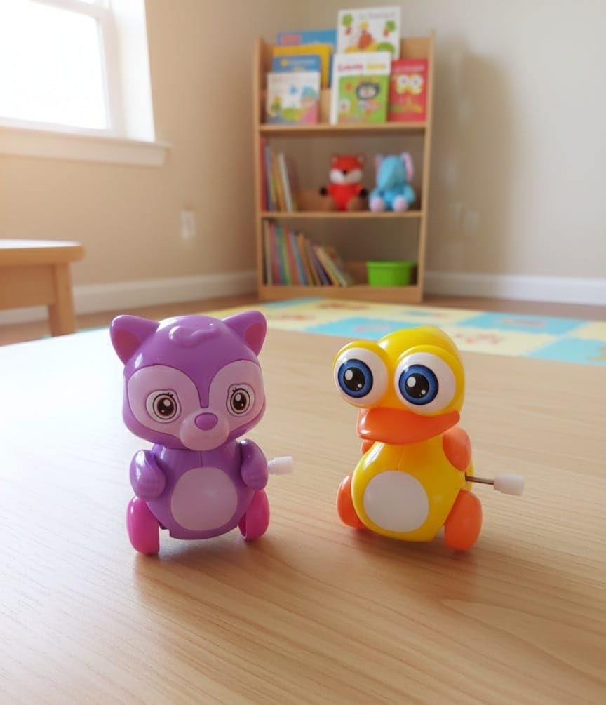 Wind-up Children's Toy Set - 2 Moving Pieces 6