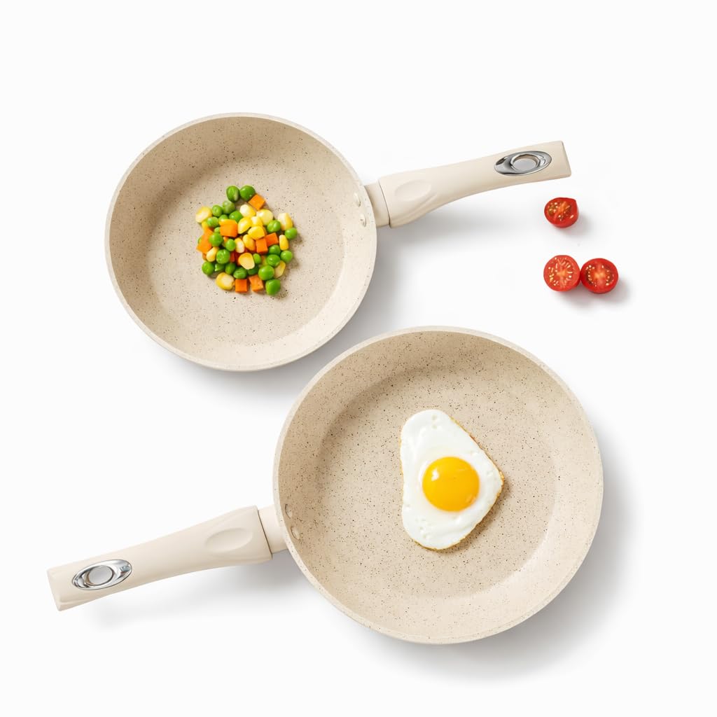 Mini Nonstick Granite Cooking Pan – 14 cm Small Frying Pan for Eggs, Pancakes, Burgers & Quick Snacks – Durable Heavy Granite Skillet