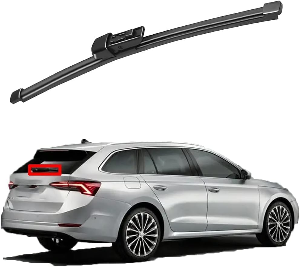 Elshafey Rear Wiper Blade For Skoda Octavia A8 2019-2023, Rear Windscreen Wiper Blades Rubber Cleaning Window Replacements Parts