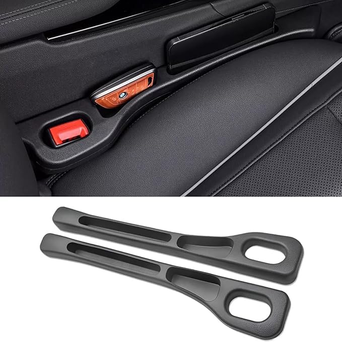 USHOP Car Seat Gap Filler Organizer, Multifunctional Car Seat Gap Filler for Phone, Keys, Wallet, Universal Car Gap Filler for Car Truck 2 Pack