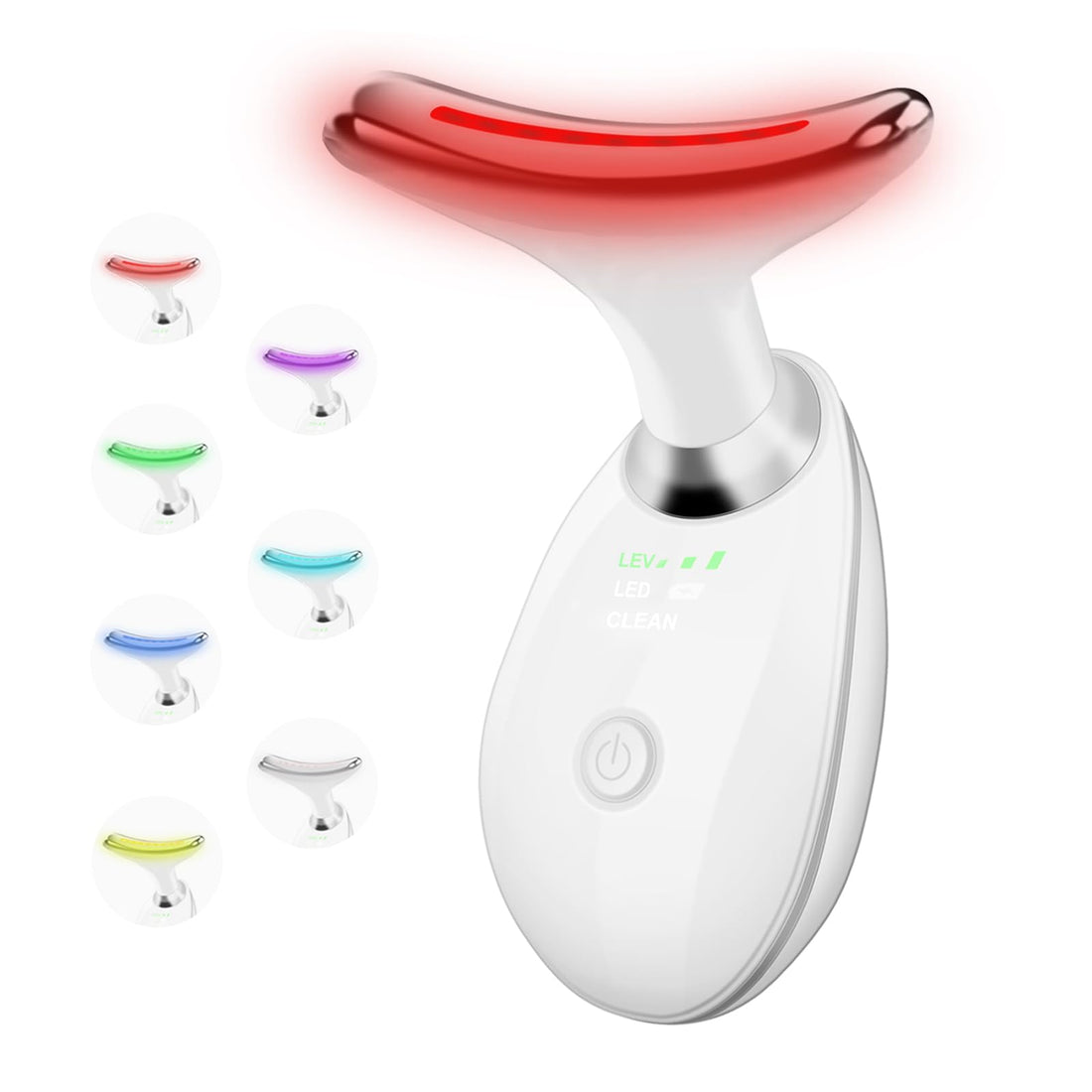 Facial Massager,7 Color LED light Therapy for Face and Neck,Portable Beauty Skin Care Tools
