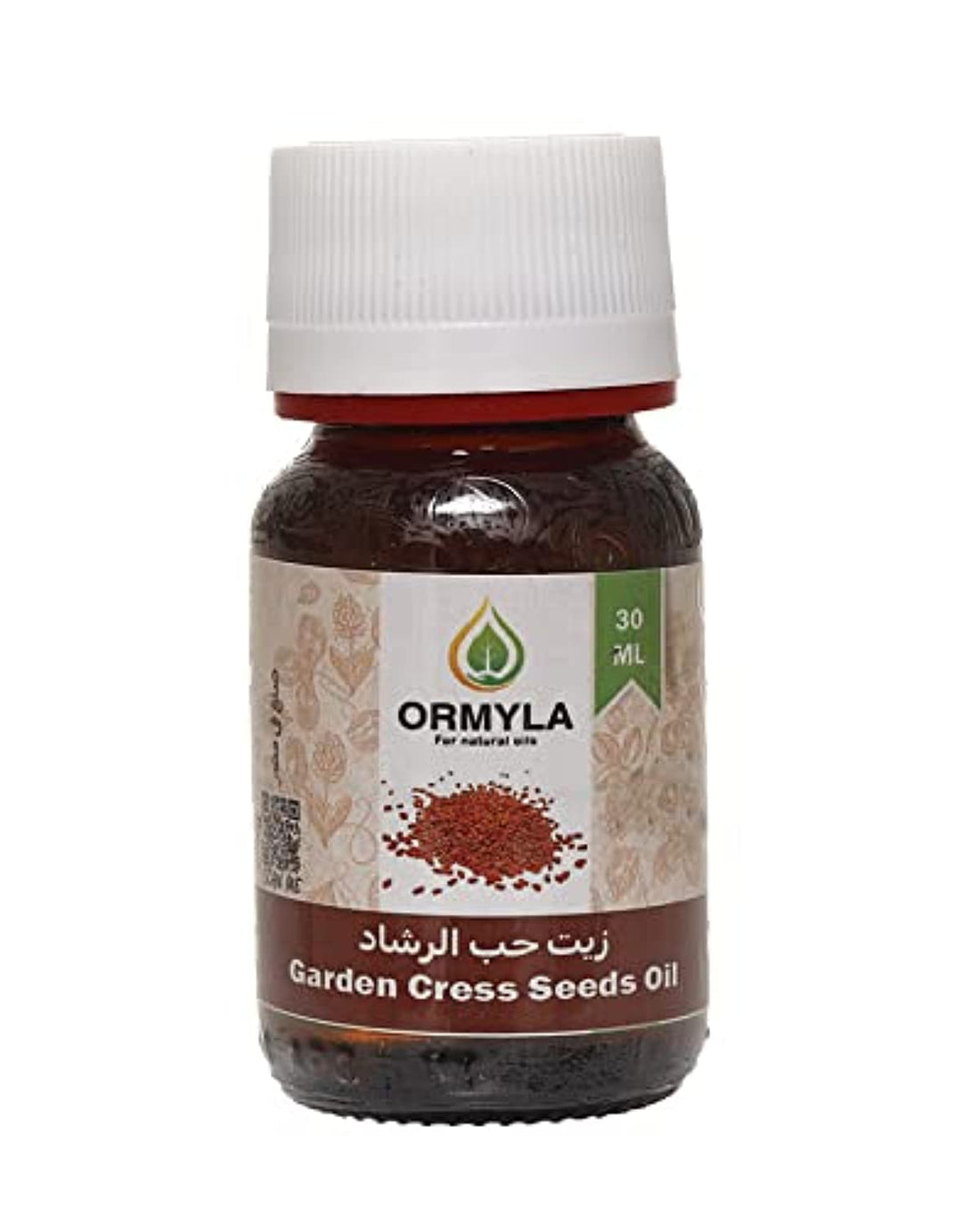 Ormyla Garden cress seeds Raw Virgin Oil for Hair, Skin and Body, 30ml