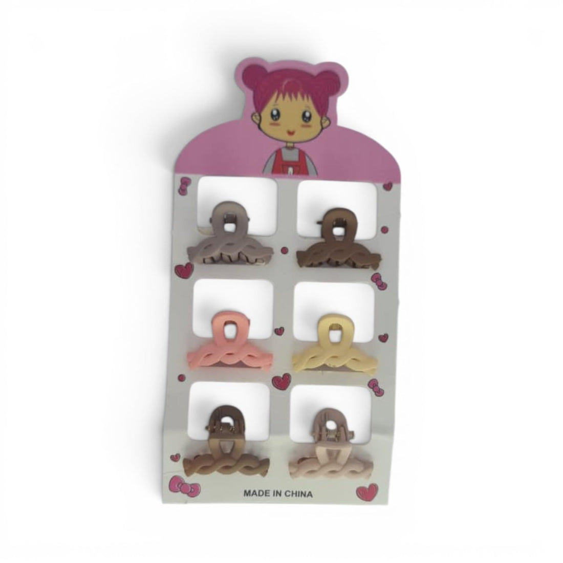 Catch Up Hair Snap Clips Set for Women & Girls – 6 Pieces Hair Barrette Clips Card, Strong Hold Non-Slip Design, Lightweight Stylish Daily Hair Accessories for Casual Wear & Styling
