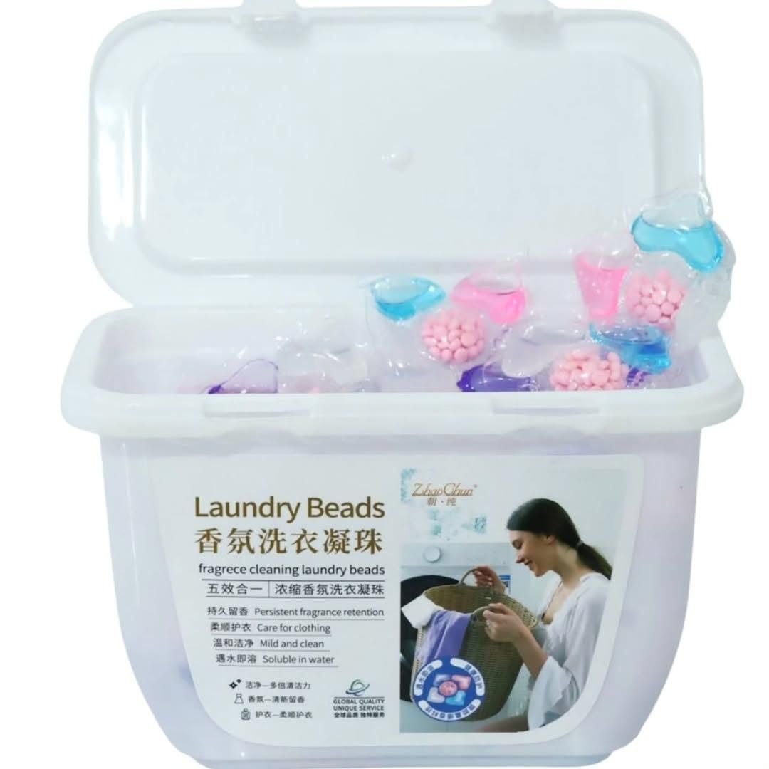 Perfume Laundry Capsules, 30 Capsules, Floral Scent, Water Soluble, Light Foaming, Powerful Cleaning, Fabric Care