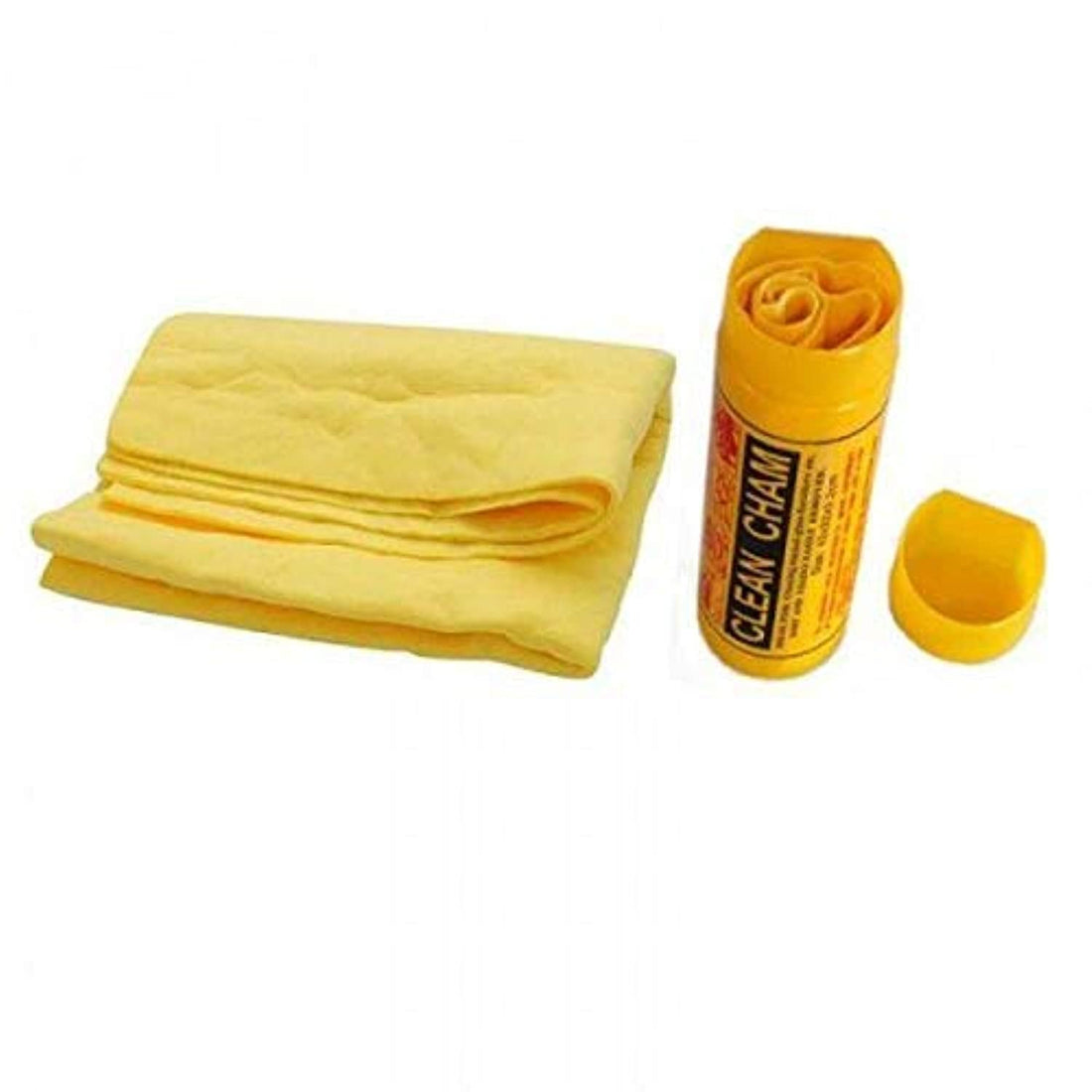 clean cham Magic Chamois Leather Car Furniture Cleaning Towel (43cmx32cm, Yellow)