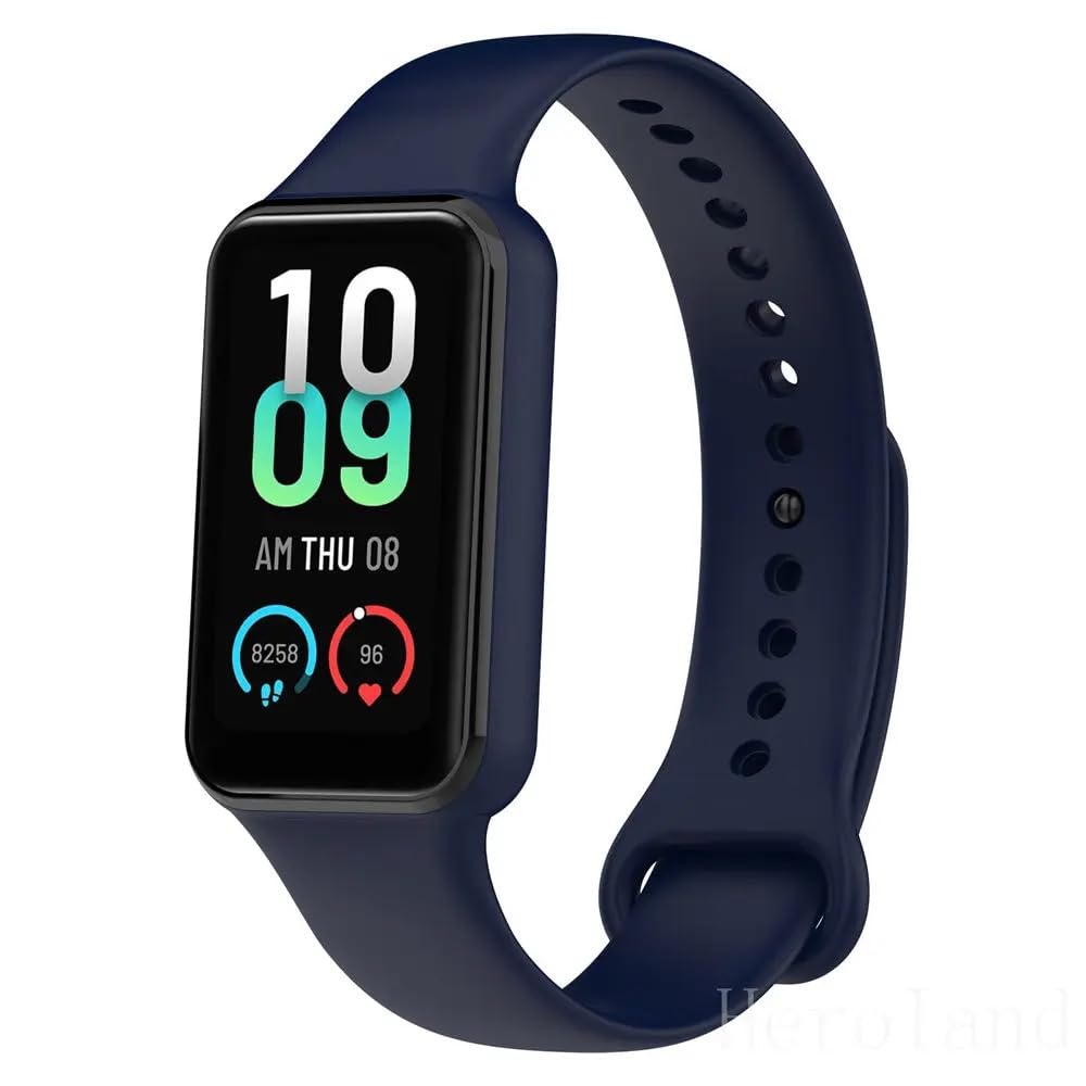 Fekra Sport Band Compatible With Amazfit Band 7 Fitness Tracker Replacement Strap Soft Silicone Wristband Bracelet For Amazfit Band7