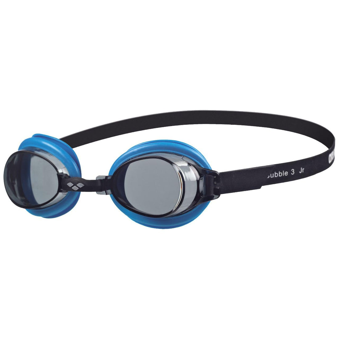 Arena Bubble Jr 3 Swimming Goggles, Unisex Adult, Unisex adult, Bubble Jr 3, Black (Smoke/Turquoise), only size