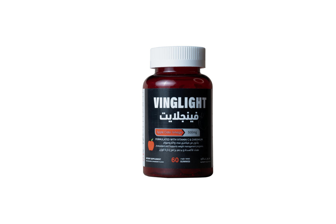 Apple Cider Vinegar Vit C and Chromium For Weight Management 60 Gummy Pieces