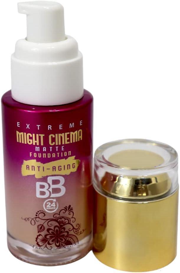 Might Cinema Anti-Aging Matte Foundation, BB Cream, 24H Coverage, 40g (102)