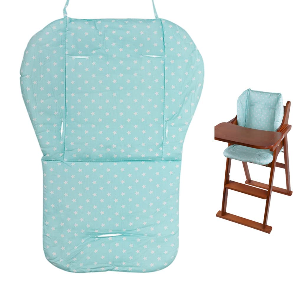 Moro Moro 3 High Chair Cover, Cute Little Star High Chair Cover, Breathable High Chair Seat Cover, Comfortable High Chair Seat Cushion, Suitable For High Chairs And Strollers Star)
