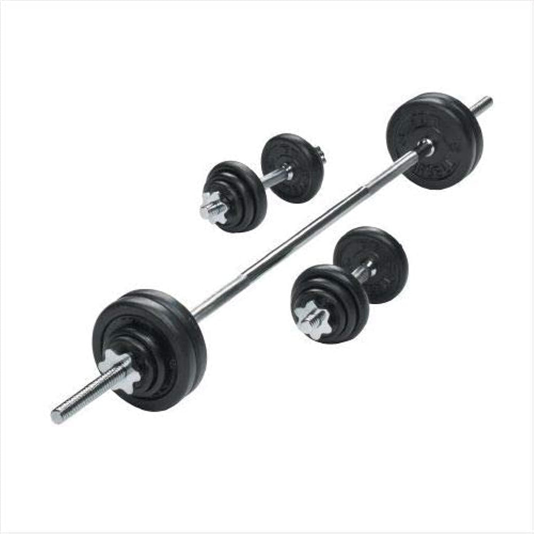 50kg Rubber Barbell/Dumbbell Kit KL11R- CITY STAR FITNESS