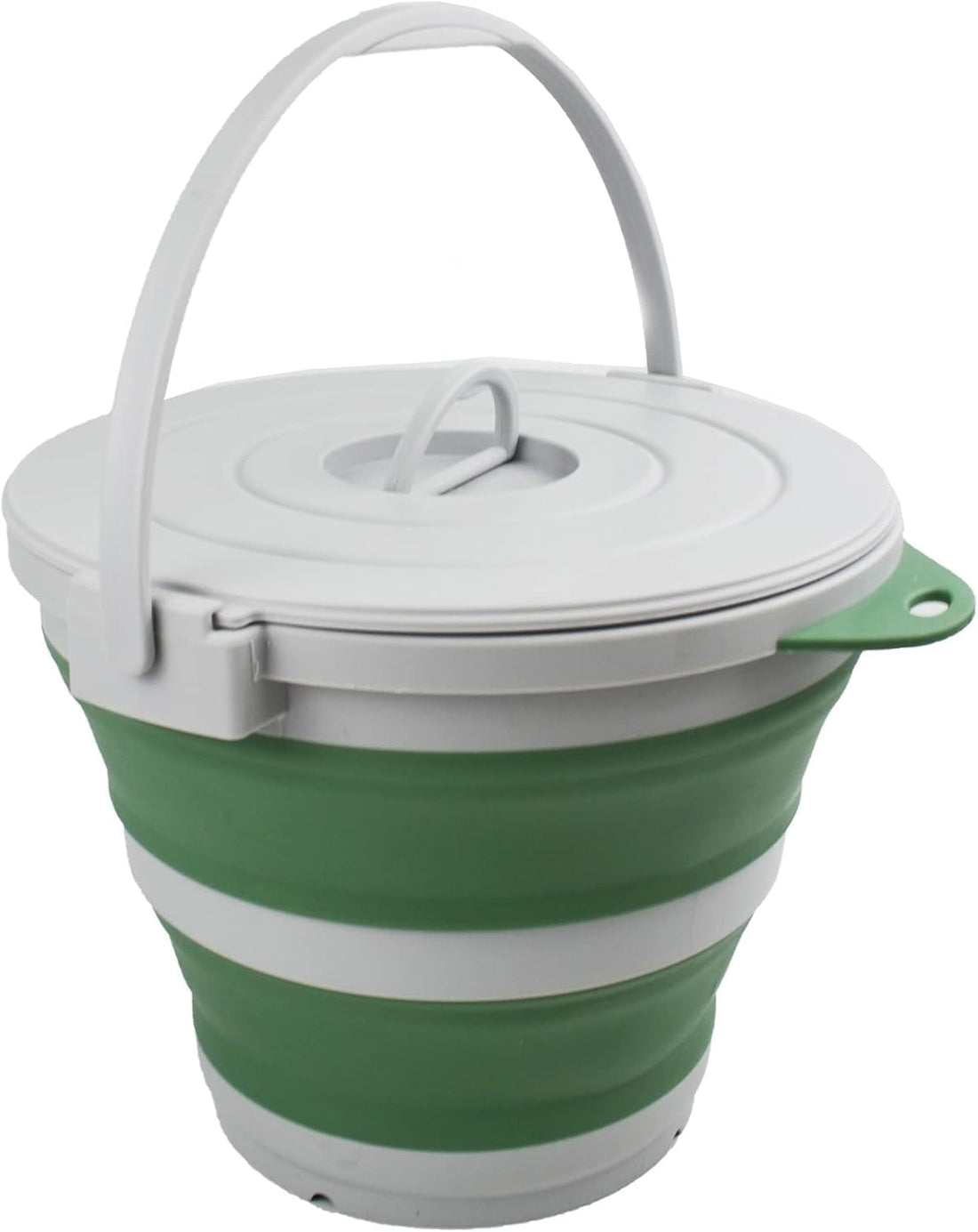 Jumbo 10 Liter Foldable Silicone Bucket Collapsible Lightweight Pail Space Saving Water Container For Travel Camping Laundry Home Cleaning Easy Storage Portable Utility Bucket