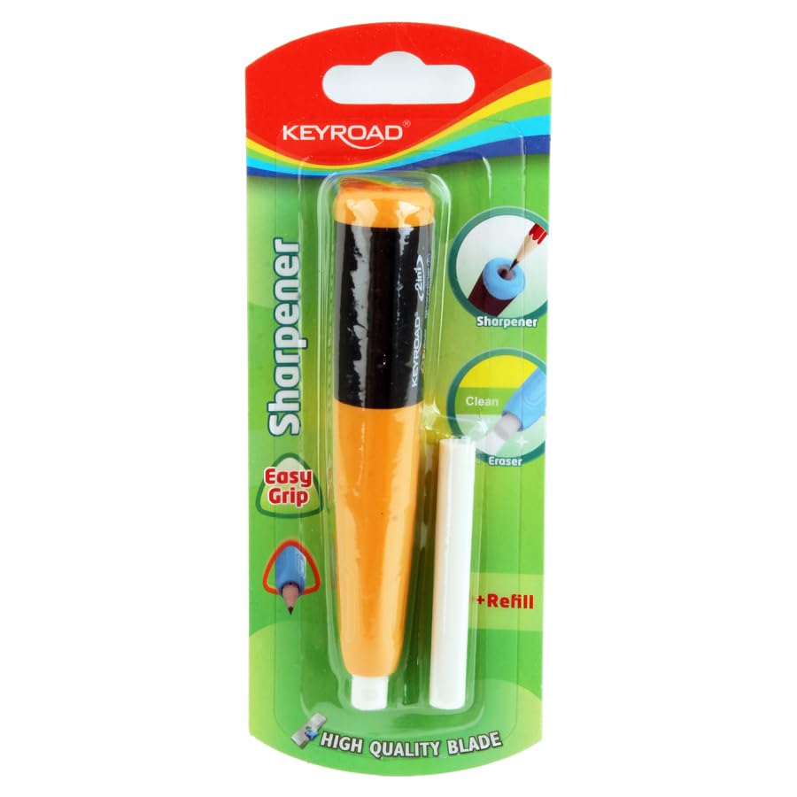 Keyroad Sharpener with Pencil Reservoir Multi-color Model KR972183
