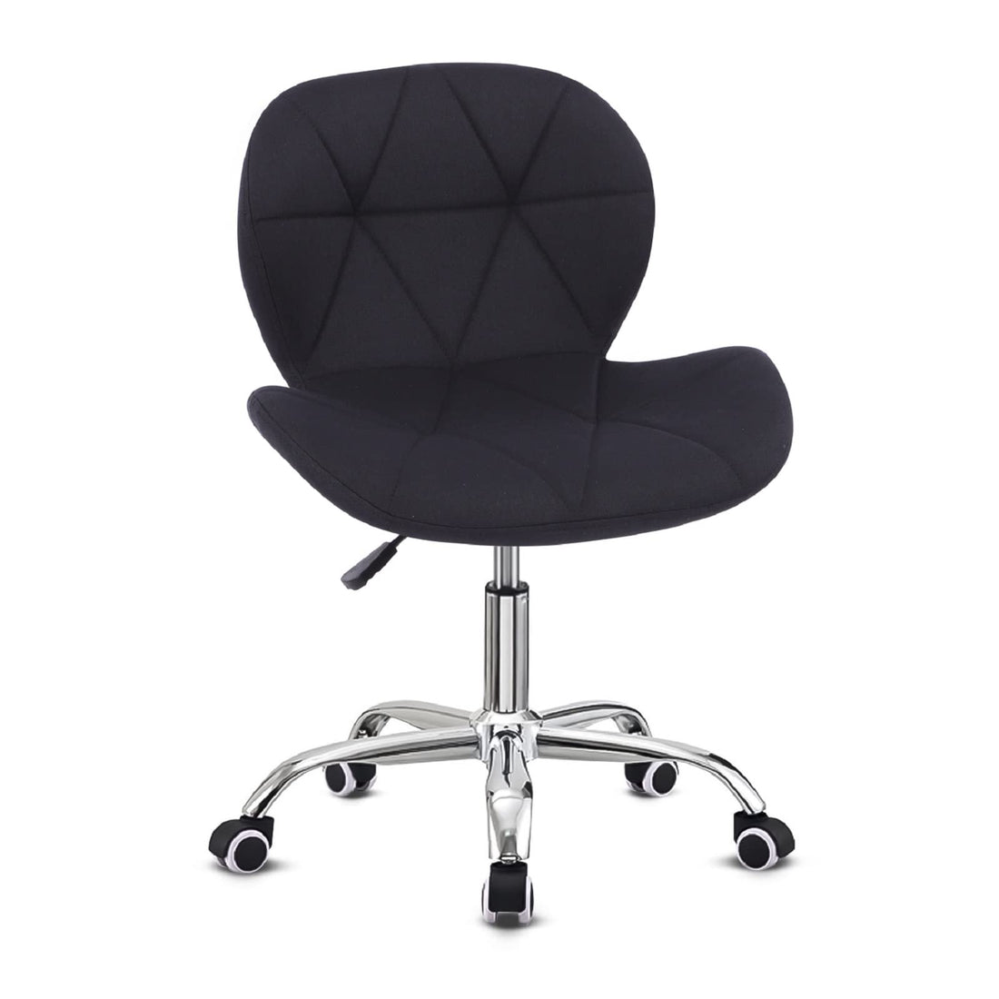 Black Office Chair,Faric Desk Chair for Home Adjustable Height Swivel Chair Comfy Padded Computer Ch