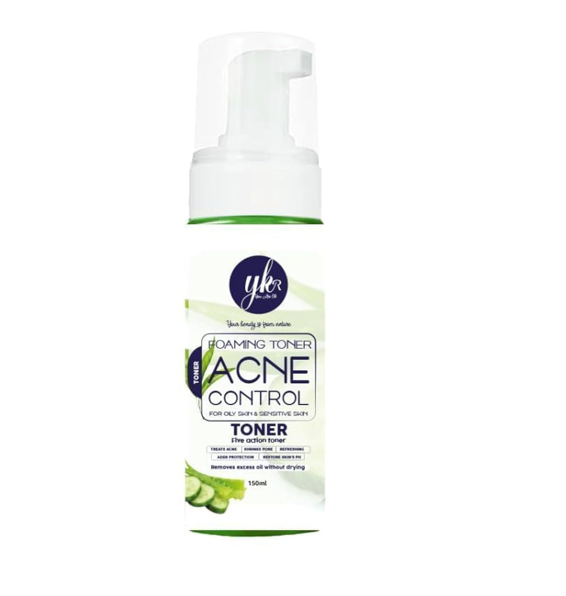 YKR COSMETICS Alovera, Cucumber & Tea Tree Oil Toner (150ml) - Oily & Sensitive Skin, Shrinks Pores, Restores PH Balance, Tea Tree Scent