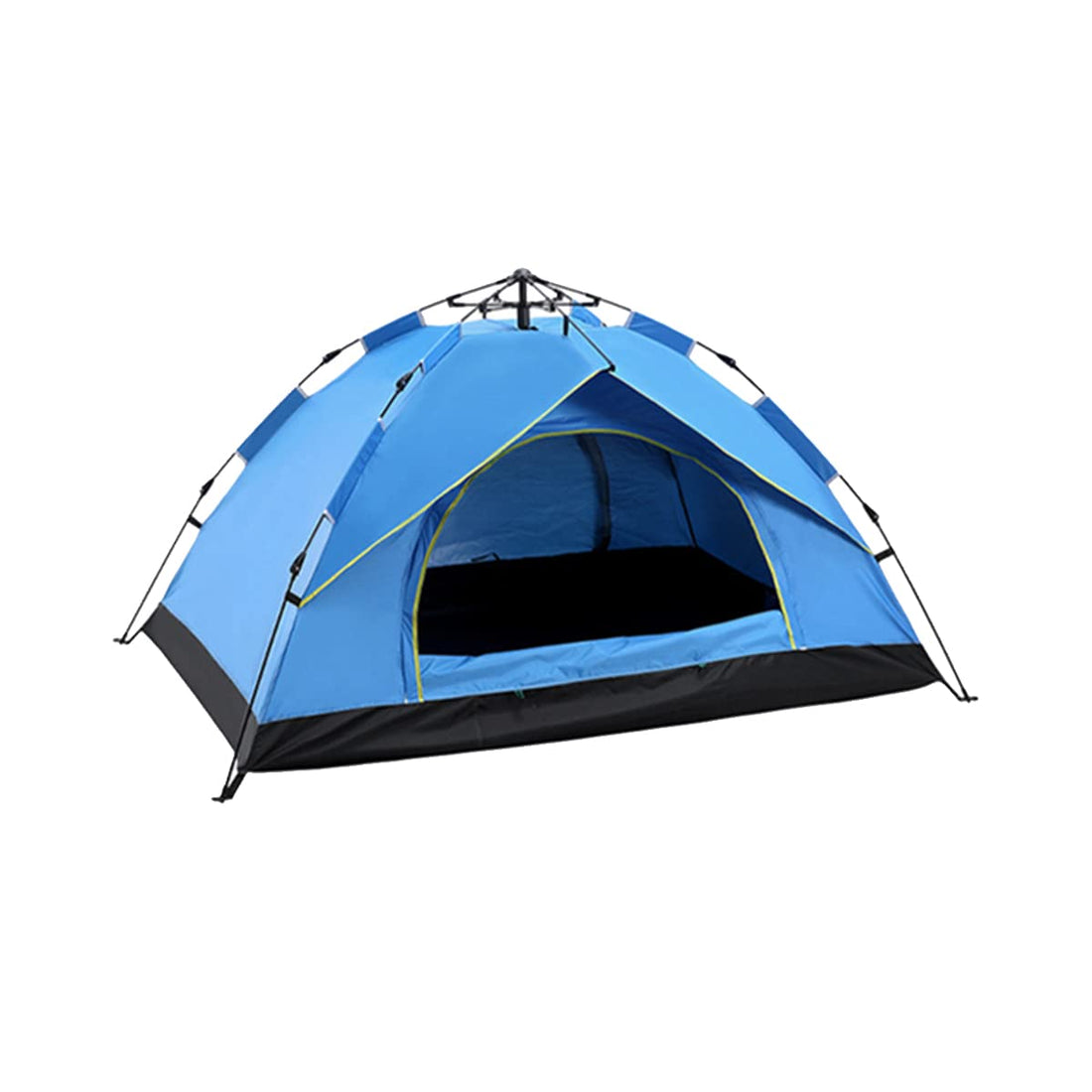 ALMEKAQUZ Large Camping Tent, Waterproof Tent Removable Canopy Stargazing Tent with Porch 5 People Family Dome Tent Lightweight Easy Setup for Backpacking Traveling Hiking Outdoors