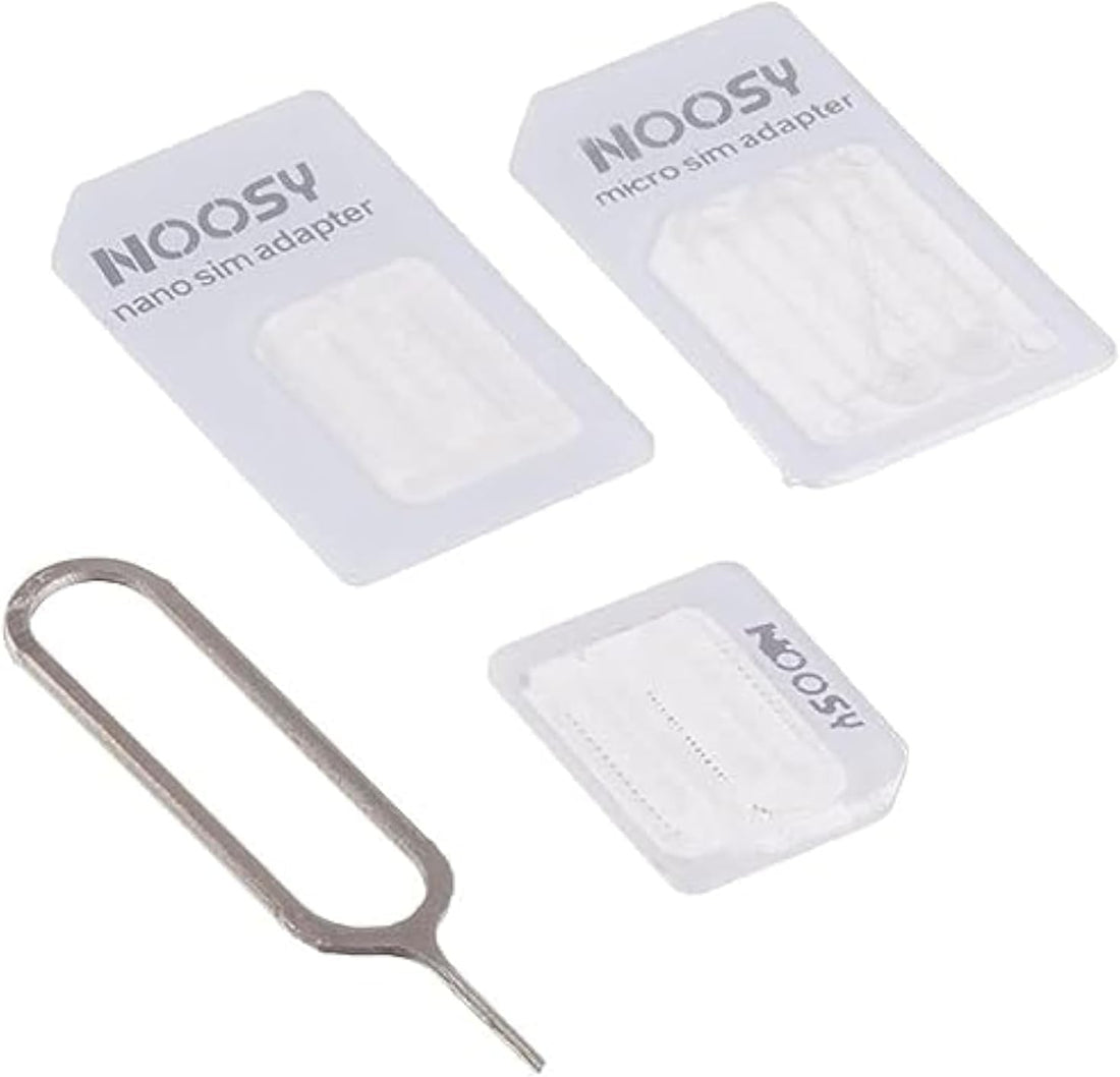 Micro Sim Adapter 4 in 1 Nano SIM Card Adapter Key Input for Mobile Phones (SIM Eject Pin)