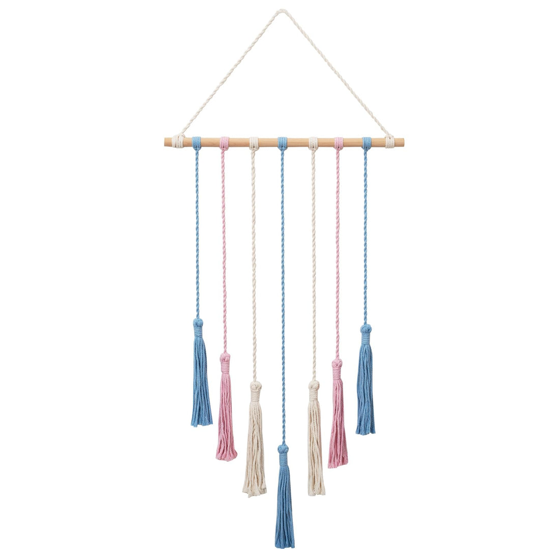 Macrame Wall Hanging Boho Hanging Photo Display with Remote Light 20 Clips, Christmas Birthday Gifts for Teen Girls, Trendy Stuff, Macro Photo Frame for Living Room, Dining Room, Home Decor (COLOURED)