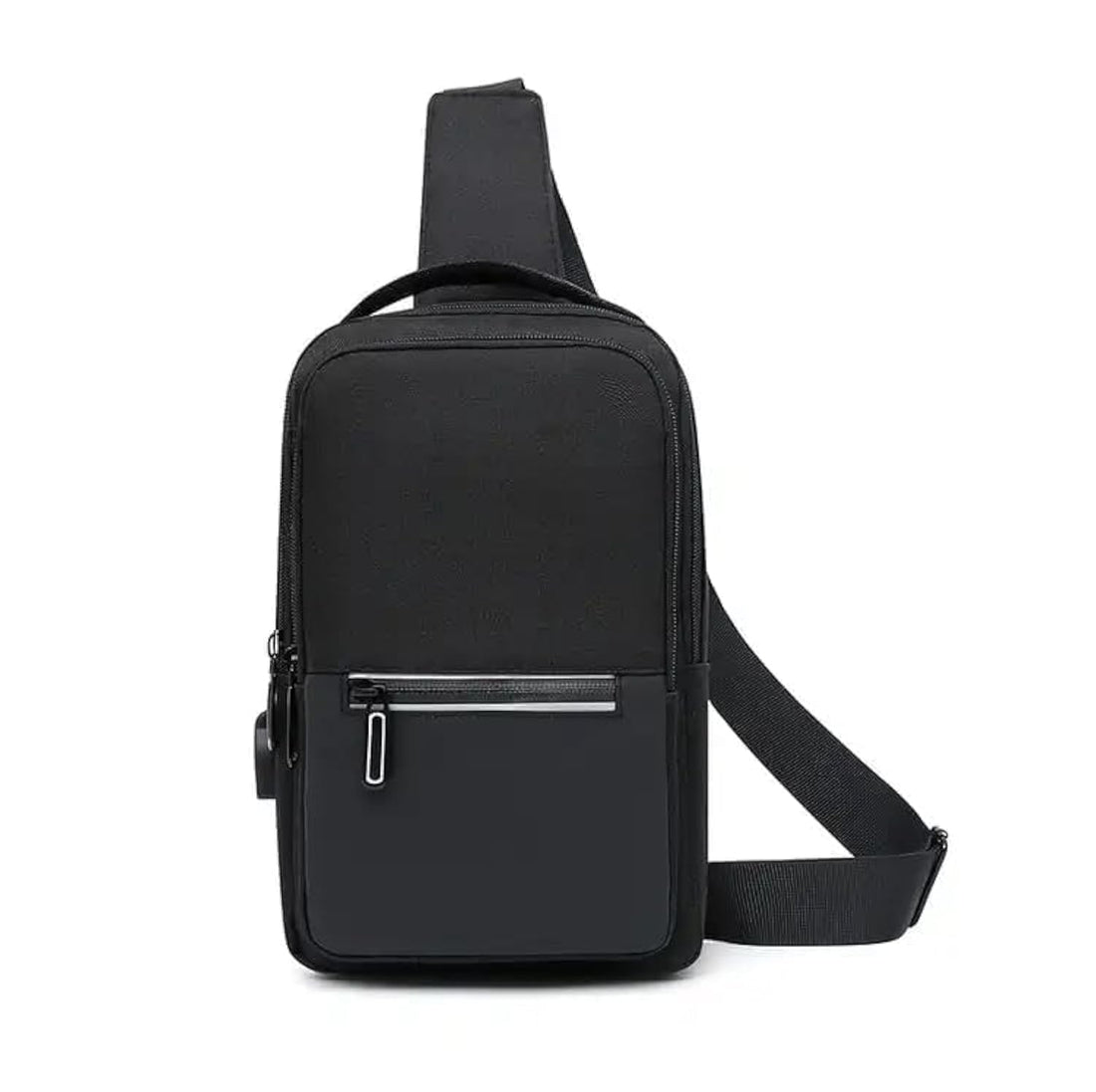 Waterproof Shoulder Bag with USB Port for Daily Use - Unisex Waterproof Crossbody Bag