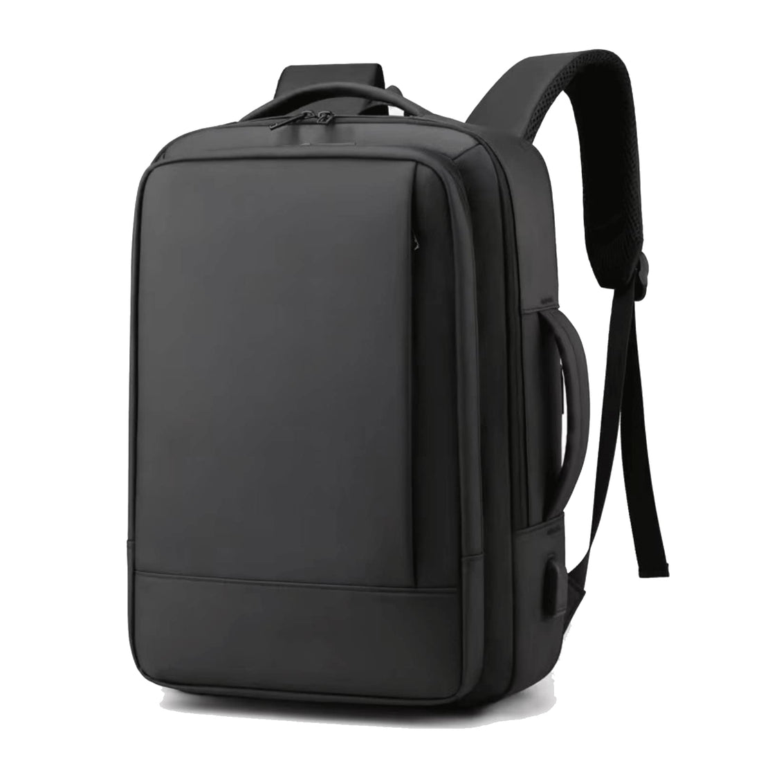 Rightsure Business Laptop Backpack, Waterproof Backpack with USB Charging for 15.6 Inch Notebook, Travel Backpack with 30% Capacity Expansion, Black, 20 x 31 x 42 cm