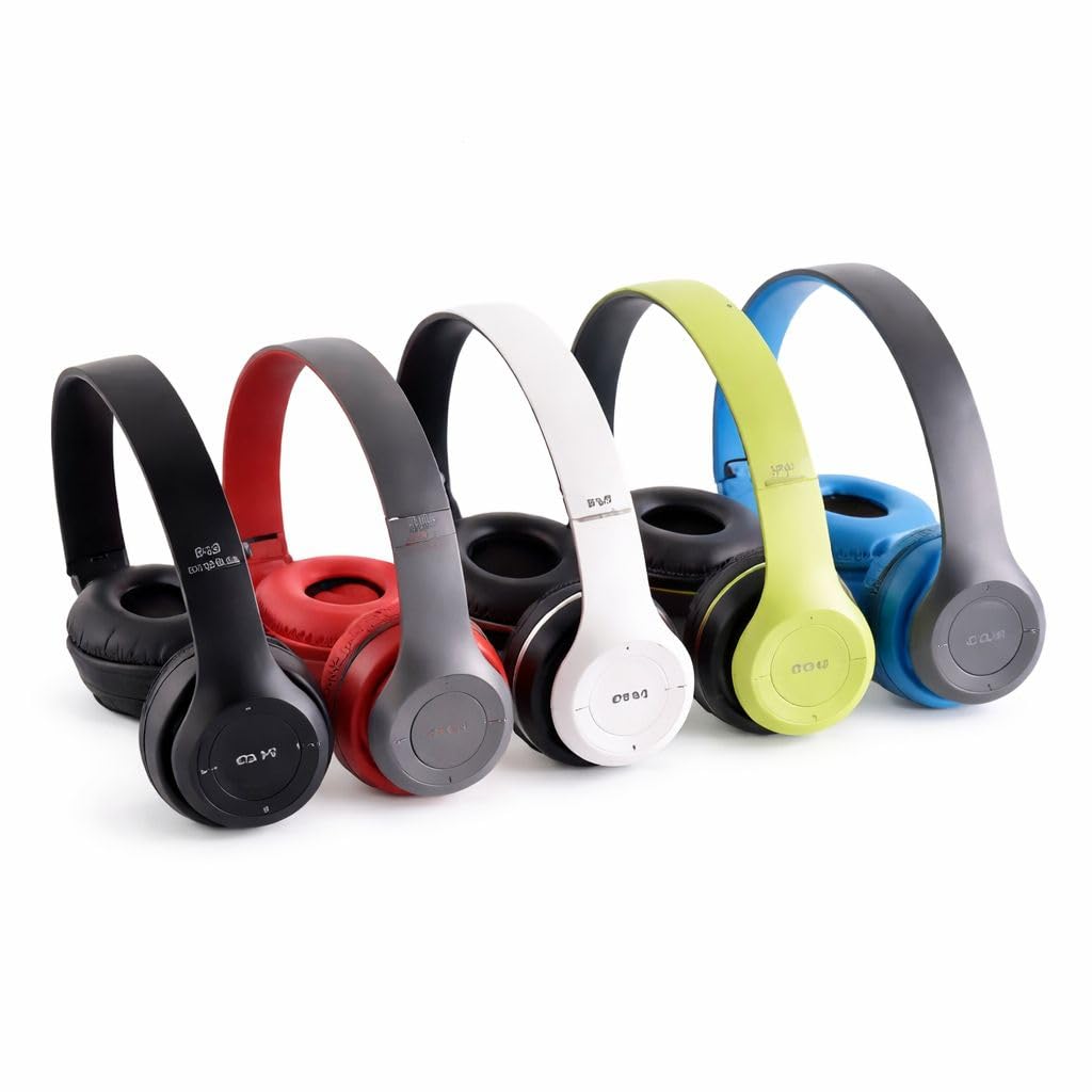 P47 Wireless Headset, Bluetooth Over Ear Headphones, Multicolor