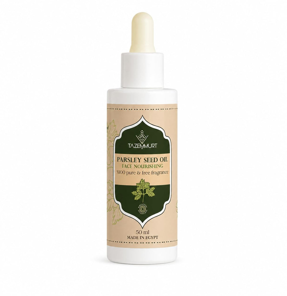 TAZEMMURT Parsley Seed Oil Face Nourishing Serum, 100% Pure, Fragrance Free, Lightweight, Fast Absorbing, 50 ml