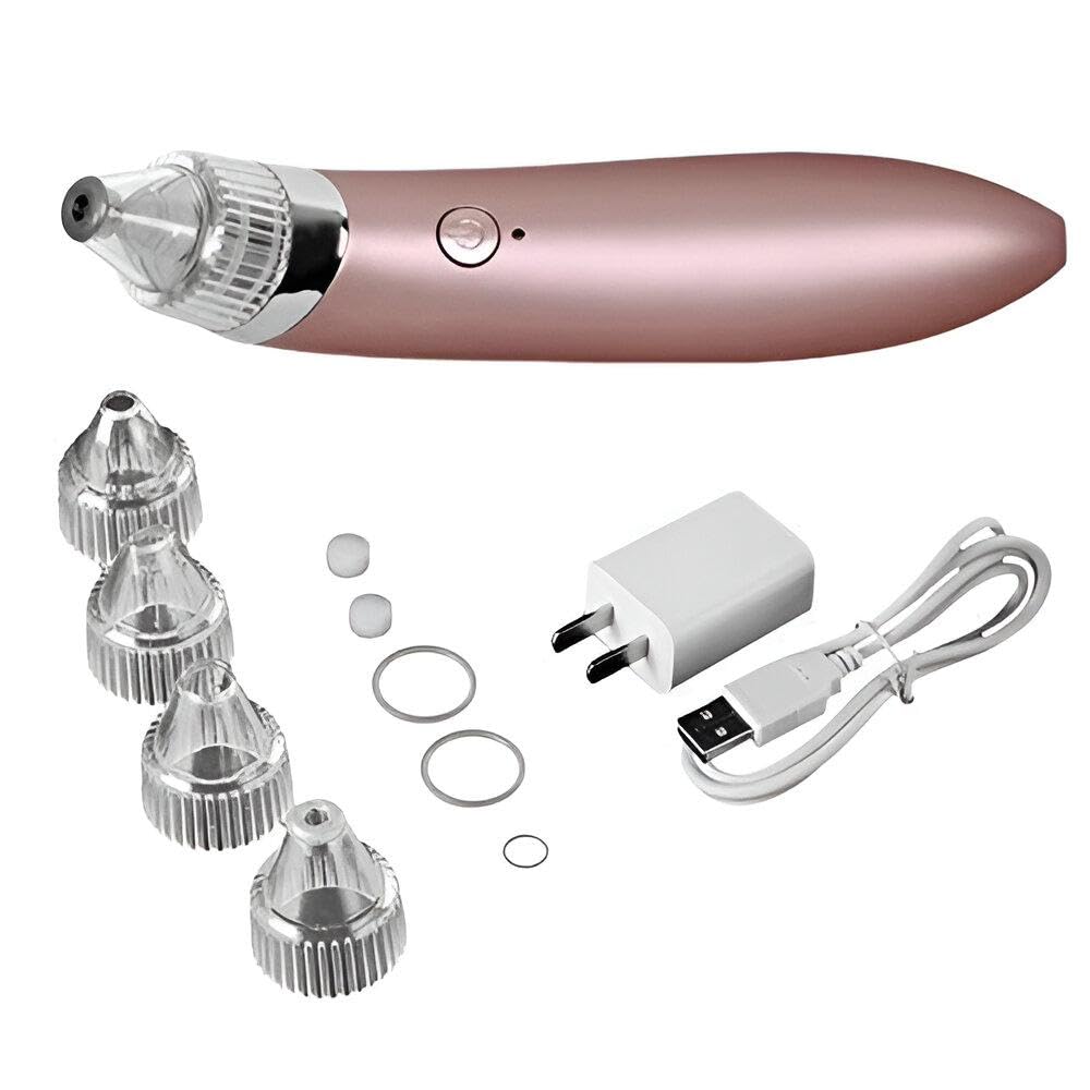 Acne Pore Cleaner - Discover 4 in 1 USB Rechargeable Blackhead and Whitehead Remover Tool for Effective Facial Care and Skin Health