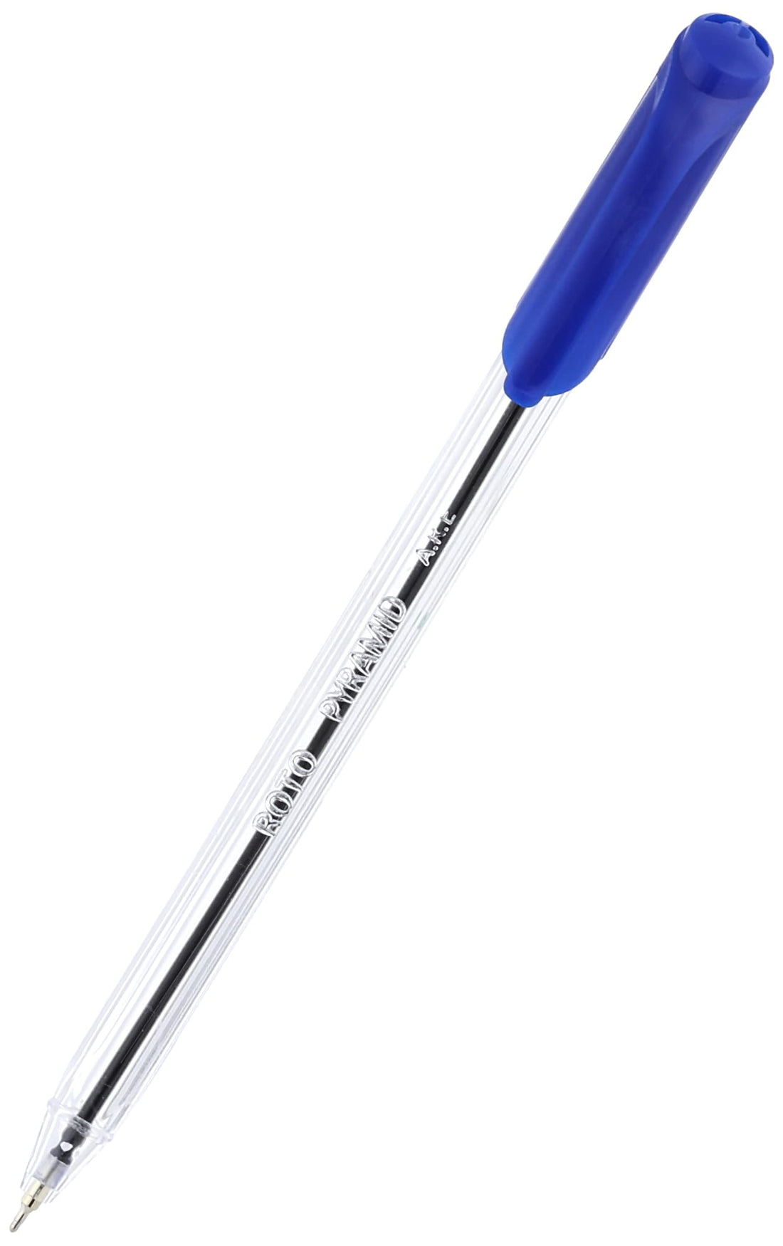 Pack of ROTO Pyramids Pens 0.7mm Blue 12 Pens