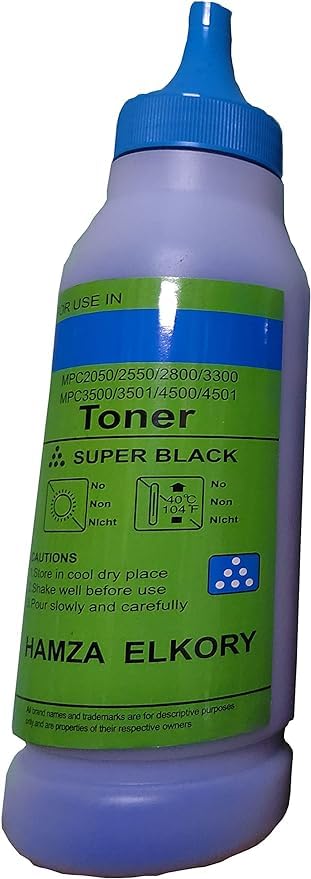 Solid Color Ink Refill for All Ricoh Aficio MPC 2030, 2050, 2350, 2530, 2550, 2800, 3300, 3500, 3501, 4500, 4501 Color Laser Multifunction Printers (C,Y,M,B) (Cyan)