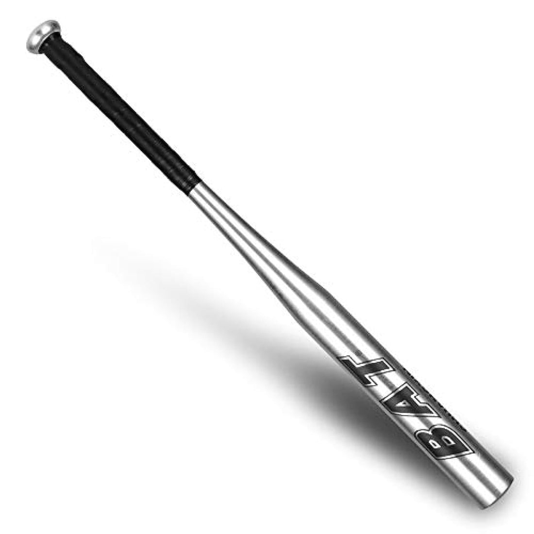 32" 34'' Thicker Baseball Bat Aluminium Stick Bar Alloy Lightweight Bat Rubber Anti-Slip Grip for Outdoor Training Practice for Adult Teens Black Blue Red Silver For Choose (Silver, 34'')
