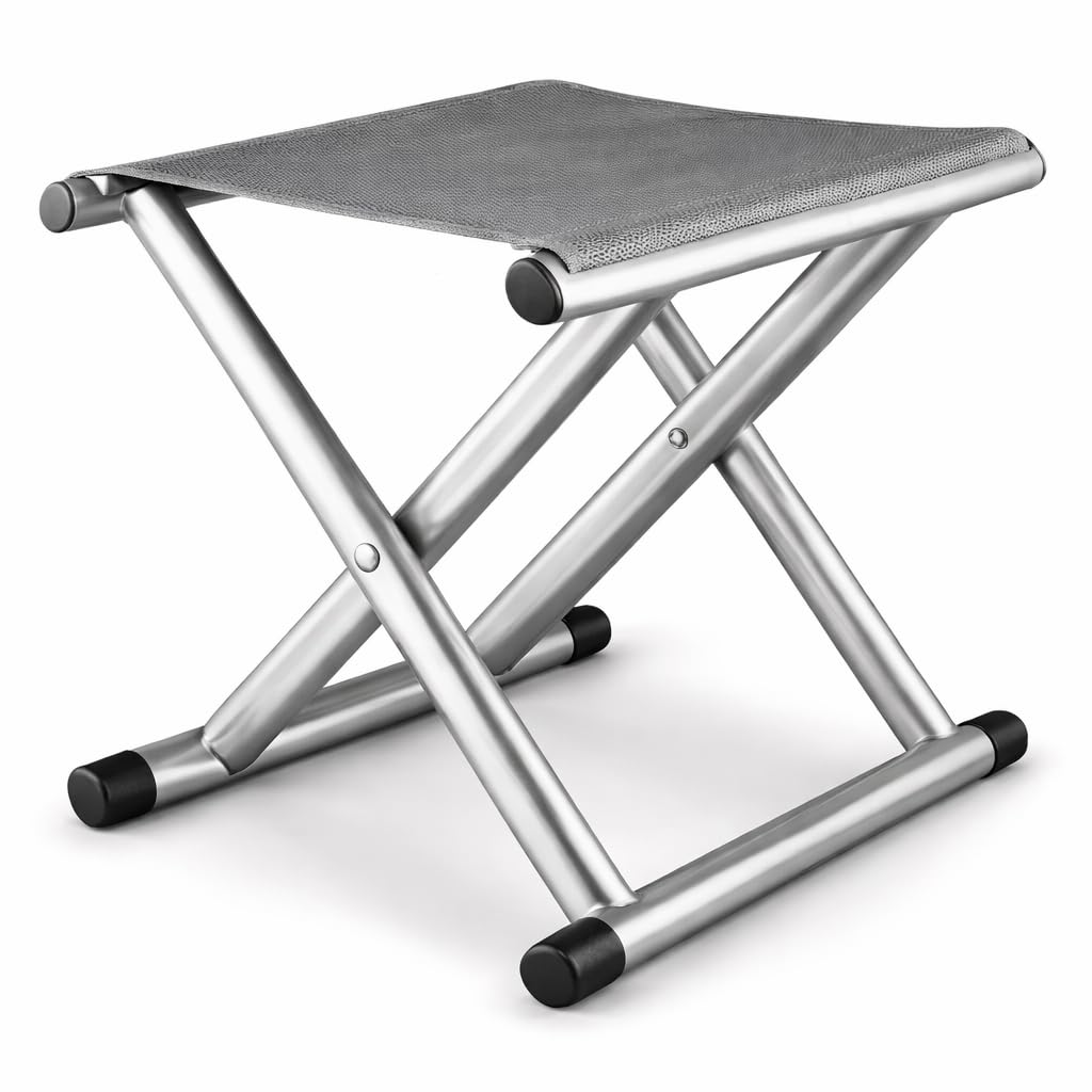Folding Chair Portable Outdoor - كرسي قابل للطي خفيف ومتين للاستخدام الخارجي والتخييم والبلكونة | تصميم مريح وقابل للحمل (بدون ظهر)