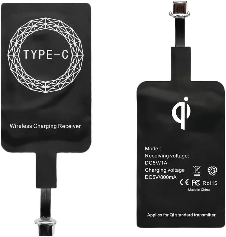QI Type-C Wireless Charging Receiver Pad Kit For Android Mobile Phones