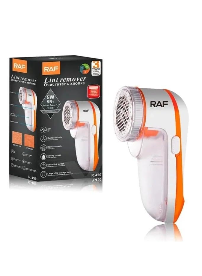 RAF Electric Lint Remover R450 - Rechargeable Device to Easily Remove Lint and Refresh Clothes