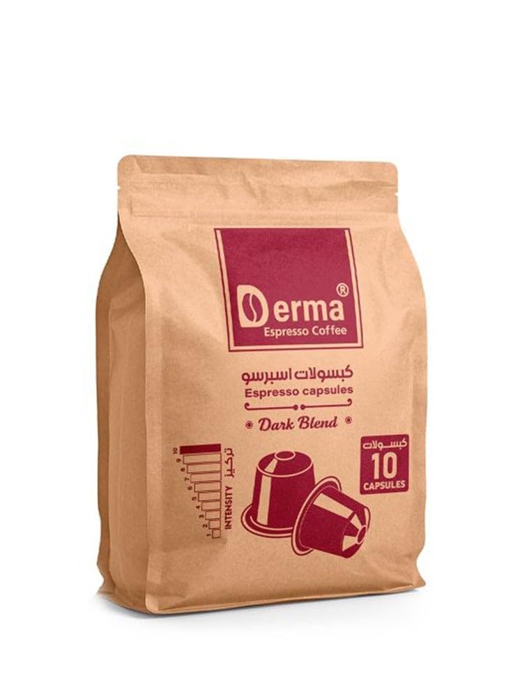 Derma Espresso Coffee Capsules Dark Blend - 10 Capsules