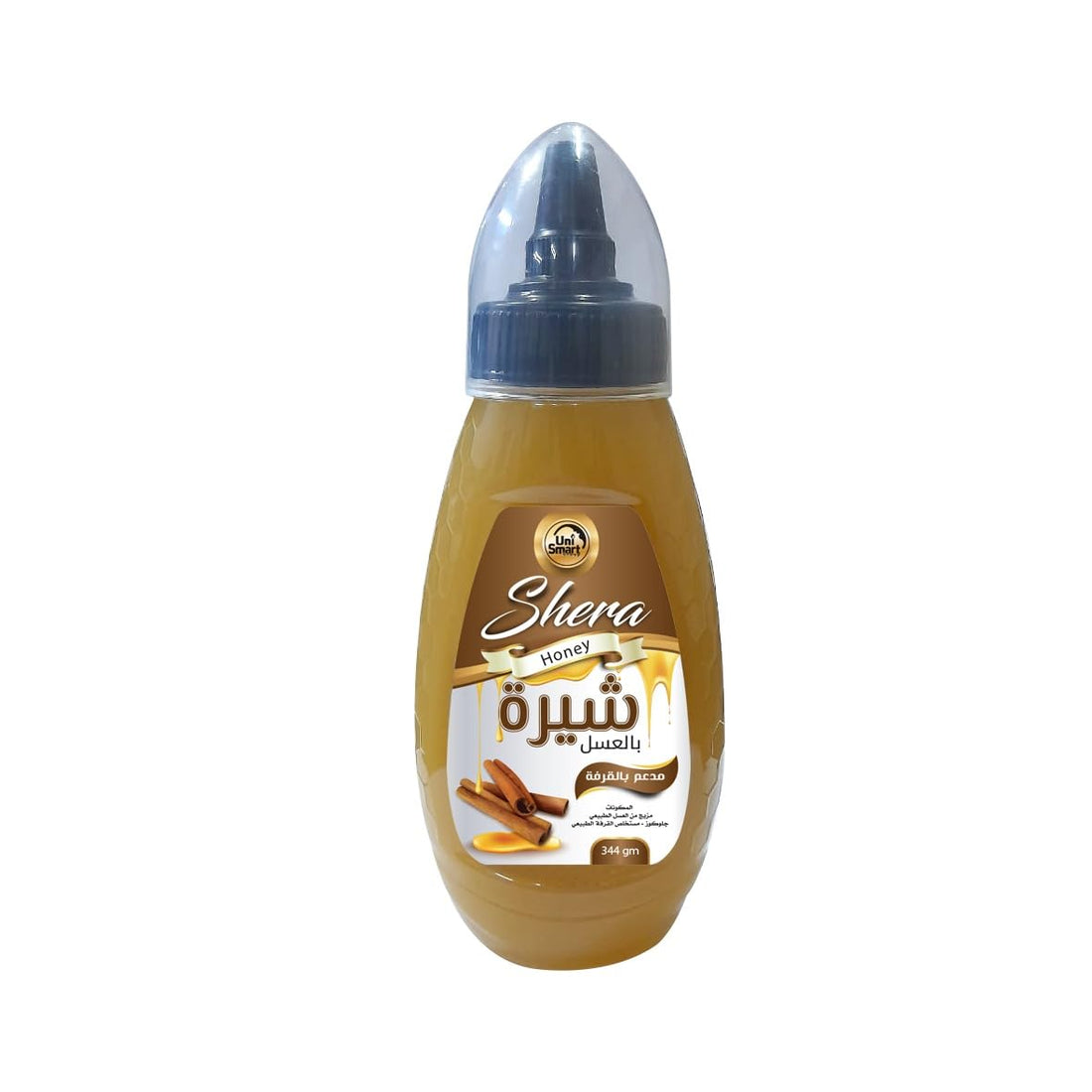 Uni Smart شيره العسل بالالقرفه 344 جرام - طبيعي 100% من ونى سمارت GROUP