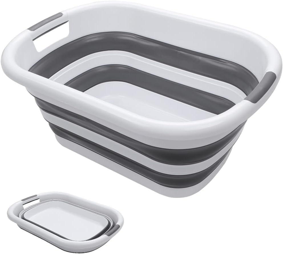 Folding Bathtub, Portable Basin, Space Saving Plastic Tub, Silicone Collapsible Bucket, Collapsible Plastic Bucket, Collapsible Bucket