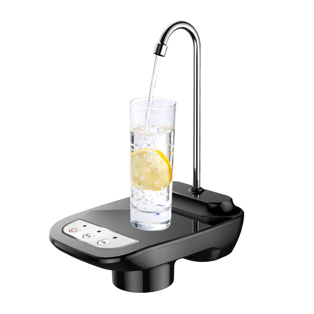 Electric Water Dispenser, Automatic Jup Pump for 5 Gallon Bottle, Universal Portable Dispenser for Camper Accessories, Home, Office (Black)