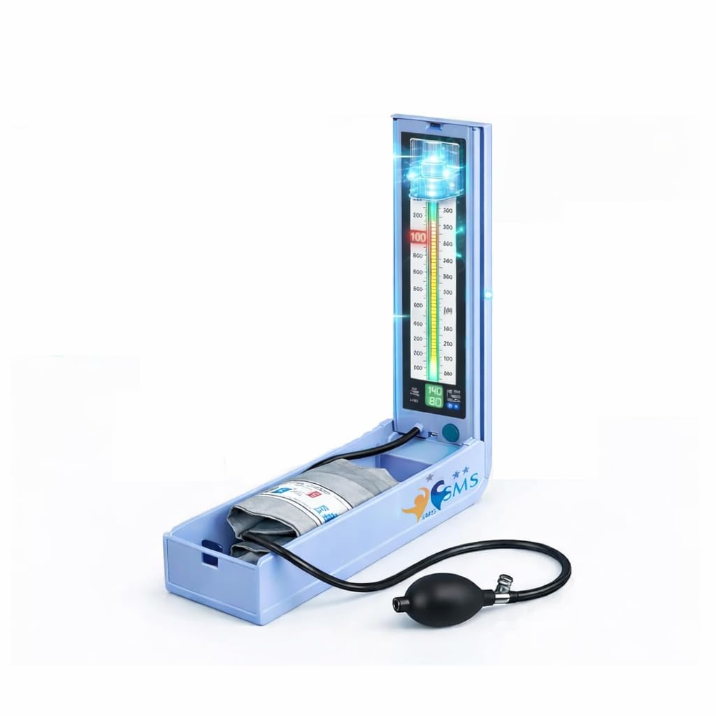 BK1016B Digital Mercury Blood Pressure Monitor, Mercury-Free, LCD Display, Headphone Free