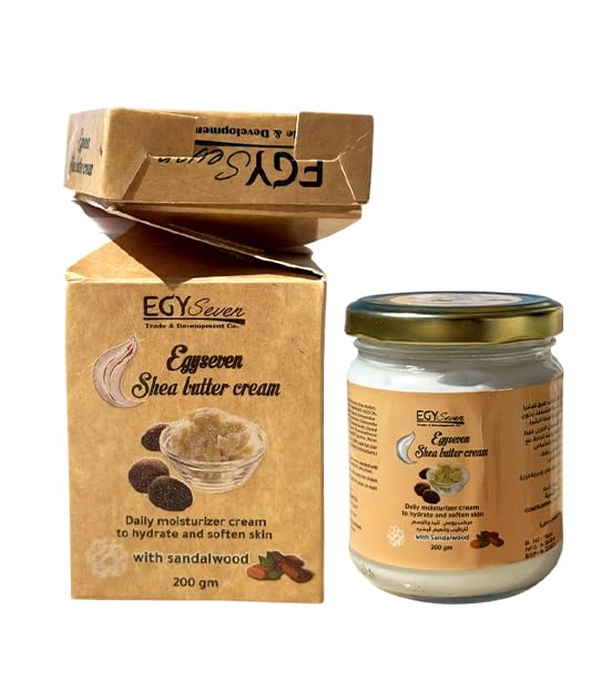 Deep Moisturizing Hand & Body Cream with Vitamin E, Jojoba Oil & Chamomile – Shea Butter Body Cream for Dry Skin – Non Greasy Luxury Skin Care (Sandalwood)