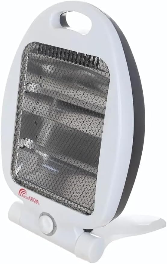 United National Electric Heater 2 Candles, 600 Watt Warm Feeling Easy To Use In Small Spaces Or Move From Room To Room(White)