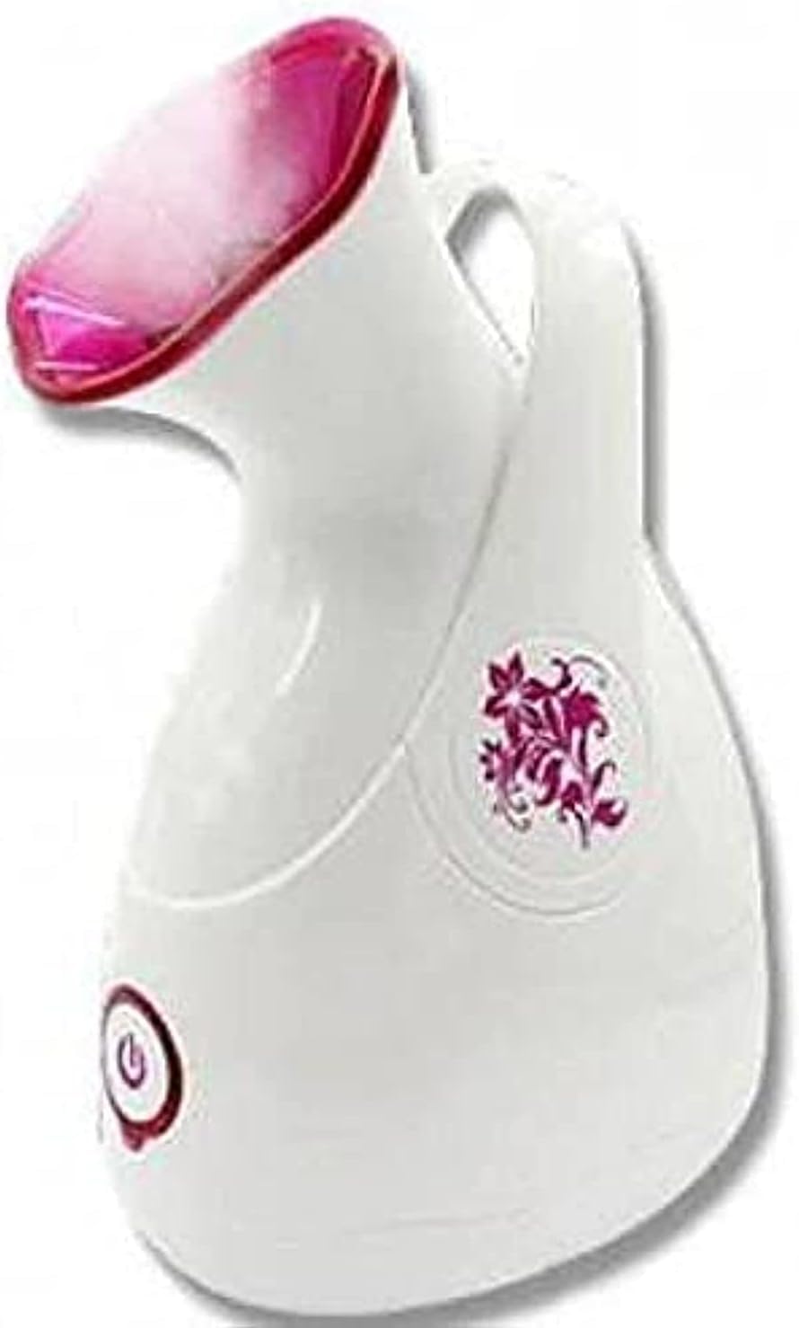 Facial Steamer, White and Pink, Electric Facial Steamer, Clean and Moisturize Skin, Elegant Design