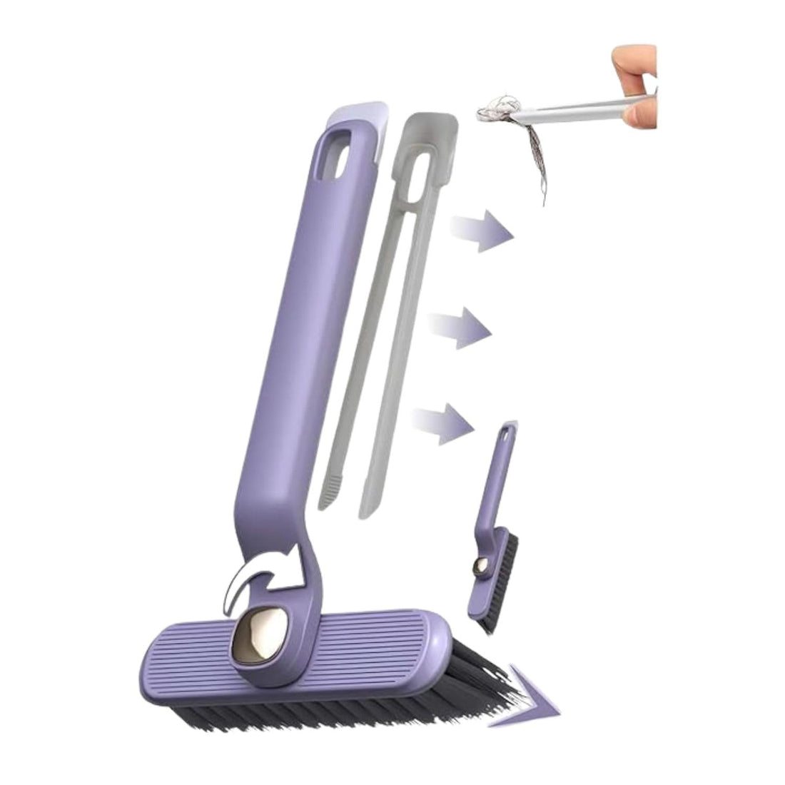 Rotating Head Gap Cleaning Brush|Multi-Function Rotating Crevice Cleaning Brush, Hard Bristle Crevice Gap Brush, 360 Degree Rotating No Dead Corners Hard Bristle Crevice Gap Brush Tool