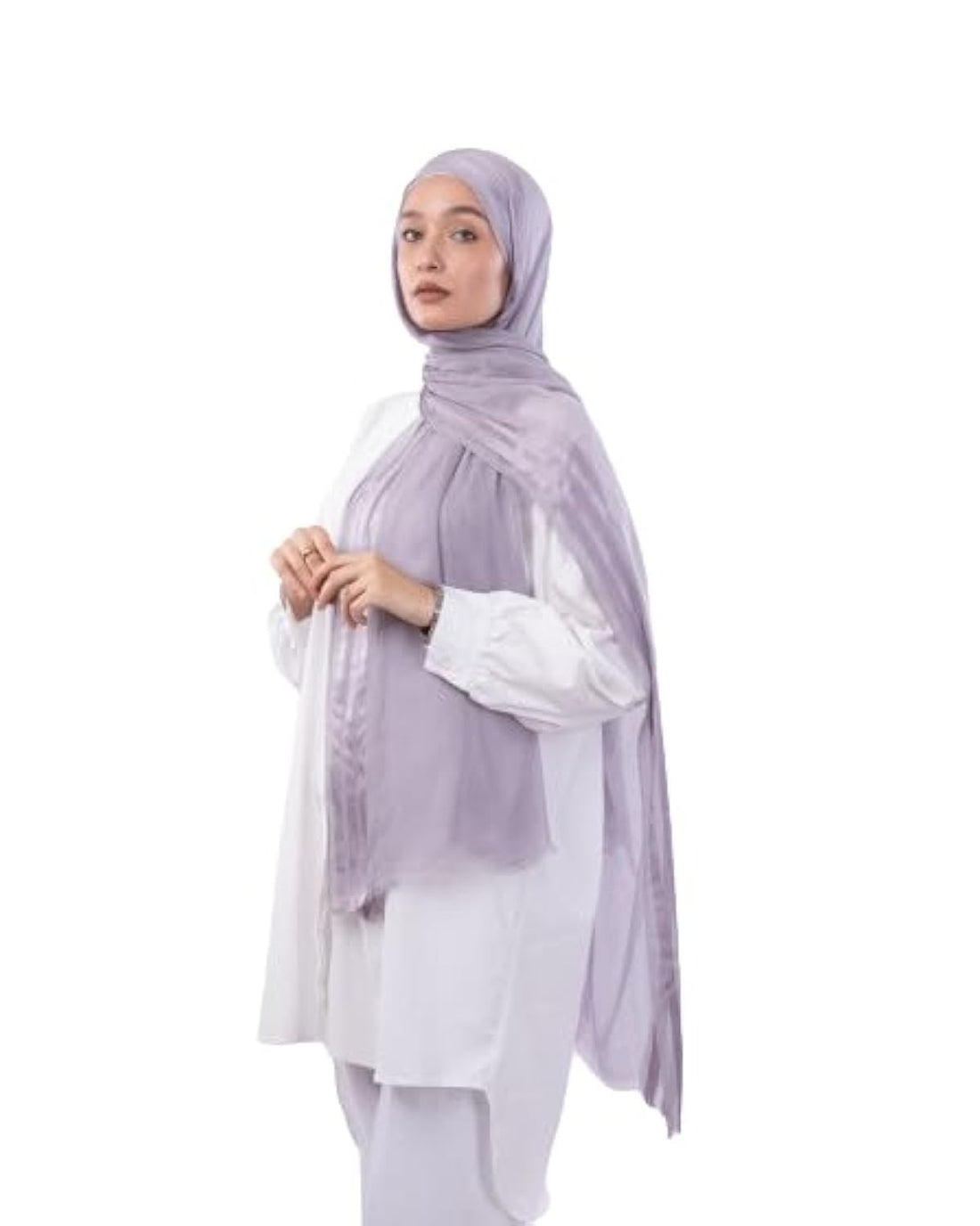 Tie Shop - Women - Trio Kuwaiti Scarf - GY29LI050680005 - Size : 200 * 75 cm - Grey