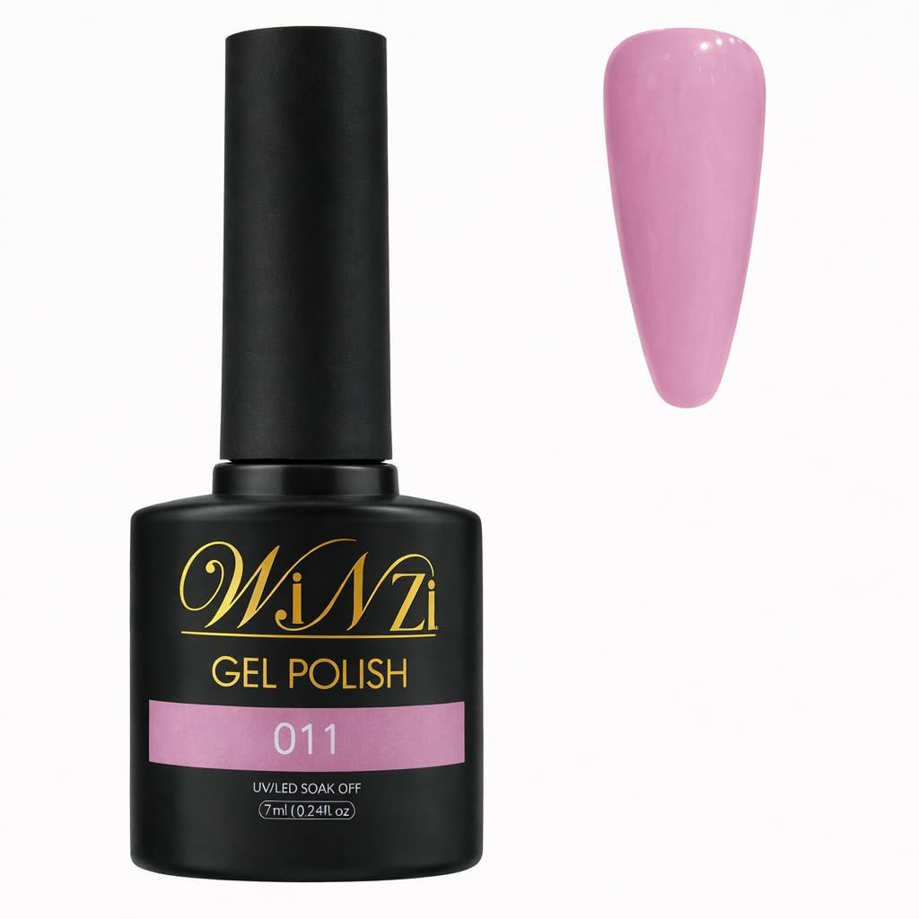 Gel Nail Polish 7ML, Rose Pink Shade, Soft Dusty Rose Color, Soak Off UV LED Gel, Smooth Application, High Gloss Finish, Salon & Home DIY Manicure Nail Art (011)