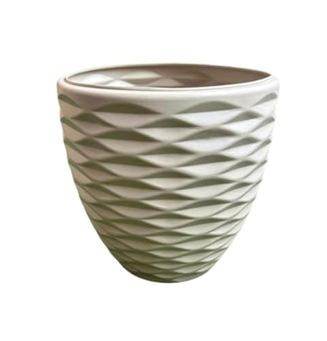 Dimond plant pot 30 cm, beige