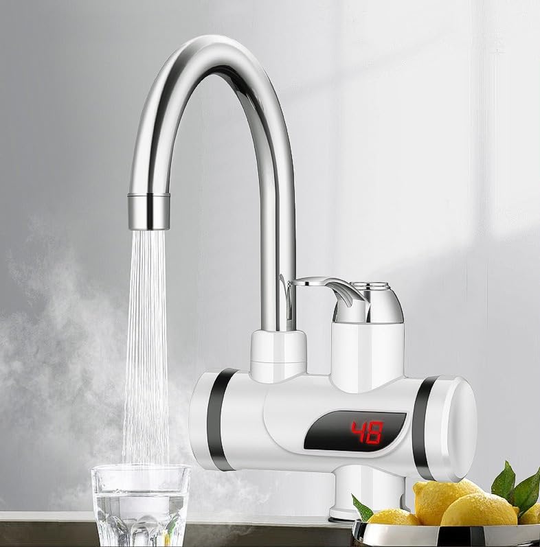 Instant Tap Geyser Heater for Kitchen/Bathroom Tankless Hot and Cold Water Geyser Water Heater Faucet Fast Heating Tap with LED Digital For Instant Hot Water Heater-01