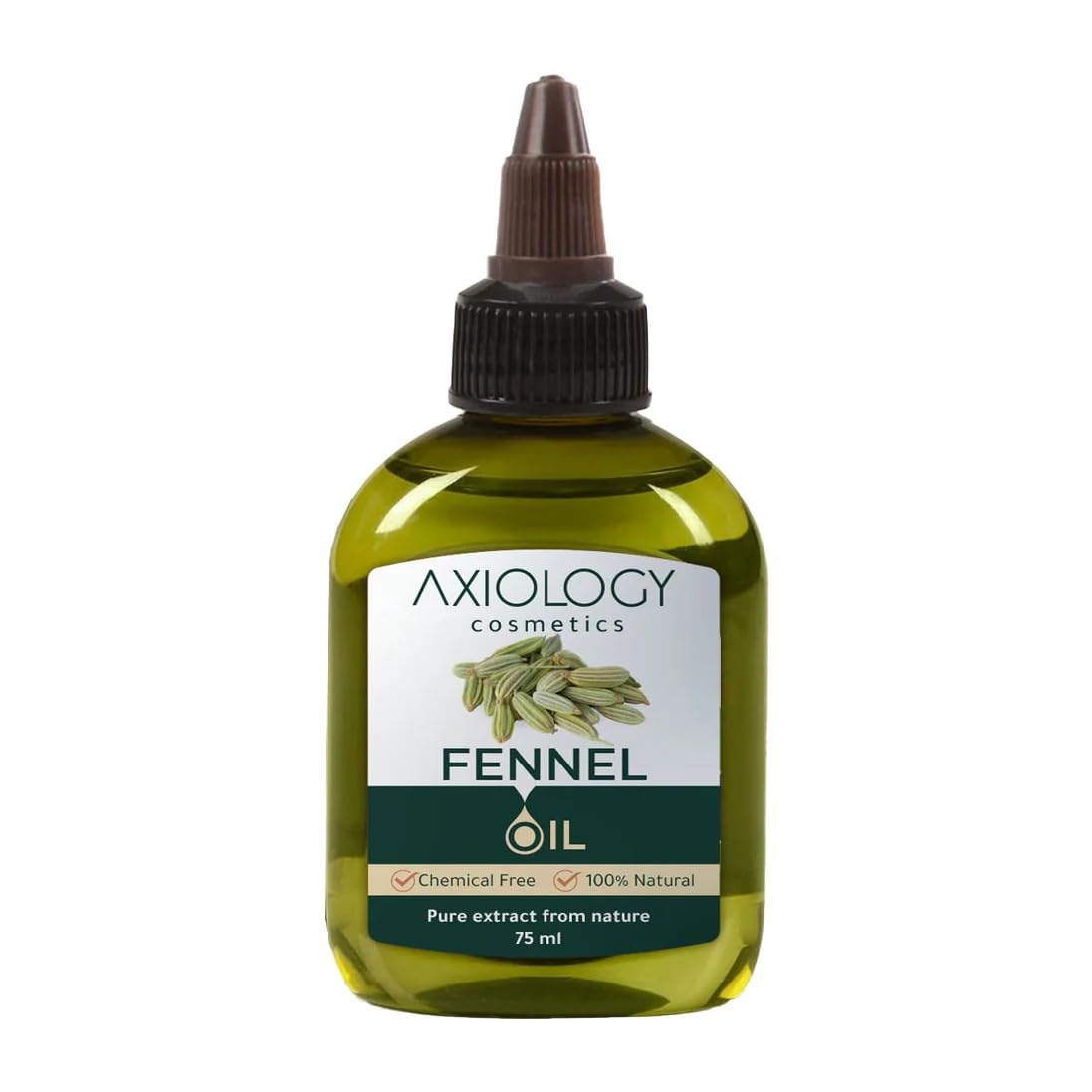 Axiology Fennel Oil, 100% Natural, Chemical Free, Pure Extract, 75 ml
