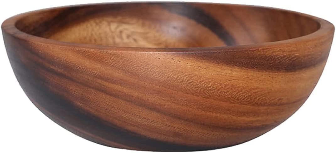 Egypt Antiques Wooden Salad and Dessert Bowl, Wooden Salad Storage Bowl, 20 x 7.5 cm