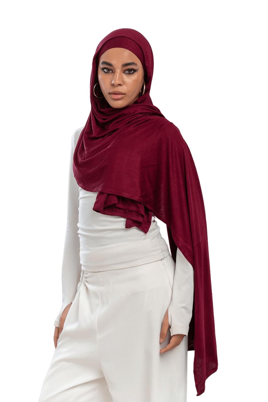 Easy Wear Gel hijab with connected Bandana. 18 Color. Pure gel hijab with attached bandana. 195 * 70 cm
