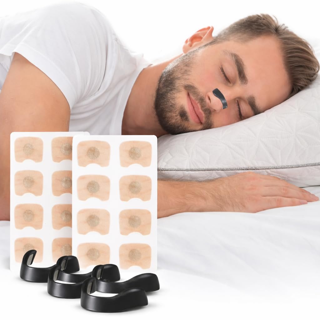 ZOZY Nasal Strips Starter Kit – Comfortable, Skin-Friendly, Sweat-Resistant Design for Better Airflow and Night Comfort – 15 Count (Black)